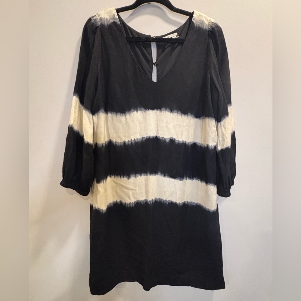 Anthropologie Floreat Inkwash Tie-Dye Shift Dress Size 8